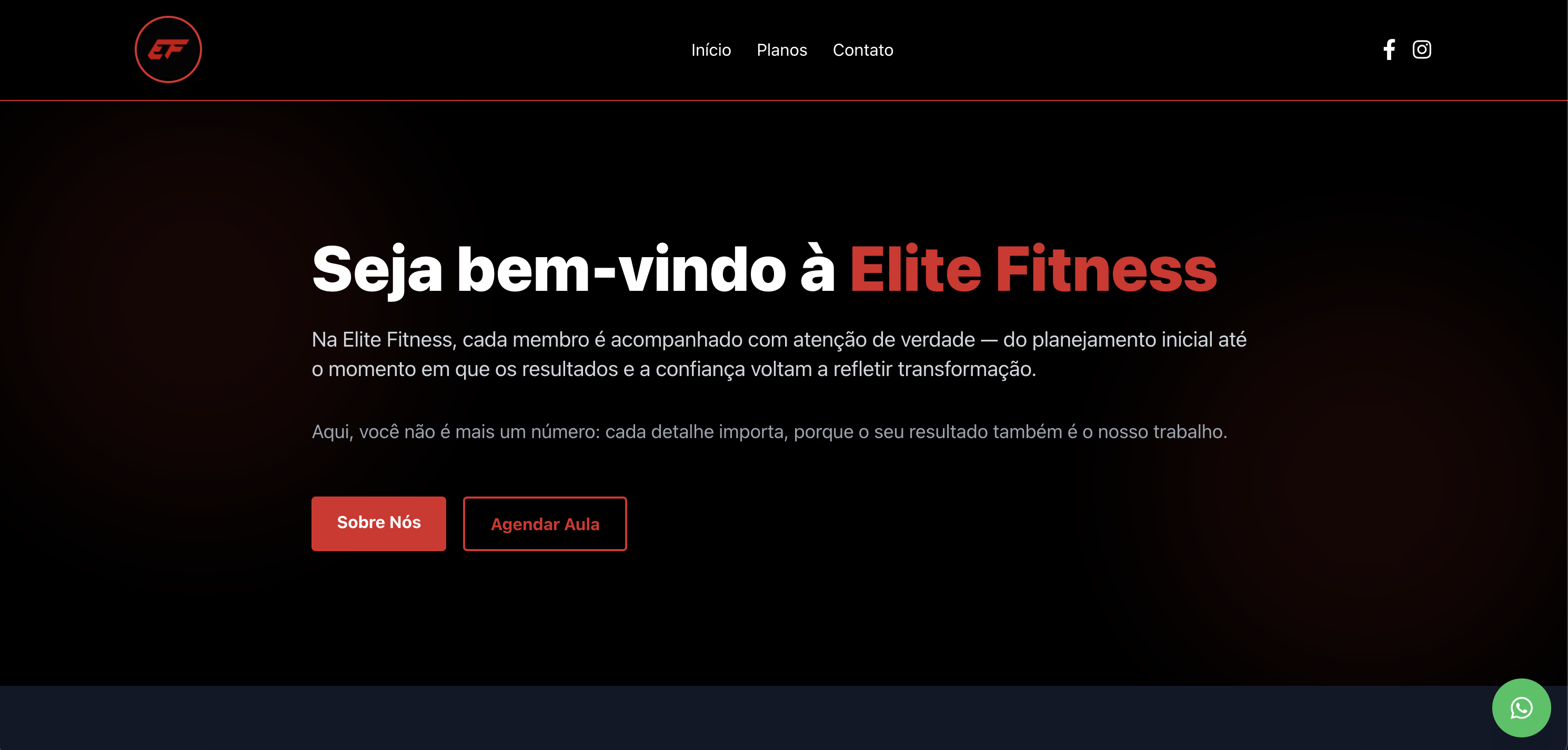 Logo do projeto Elite Fitness